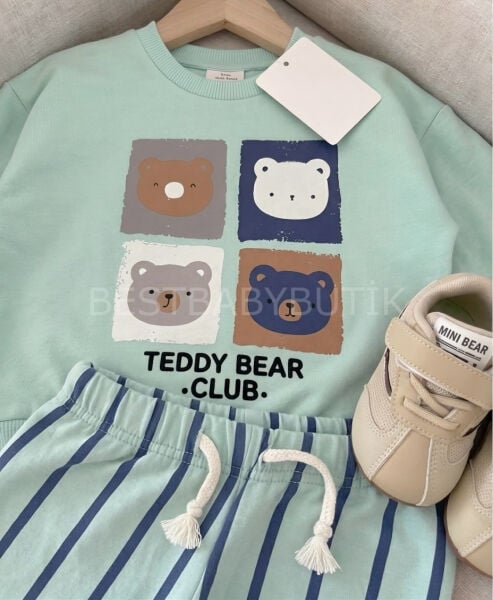 Teddy Bear Çizgili Premium Eşofman Takımı 2-3 YAŞ