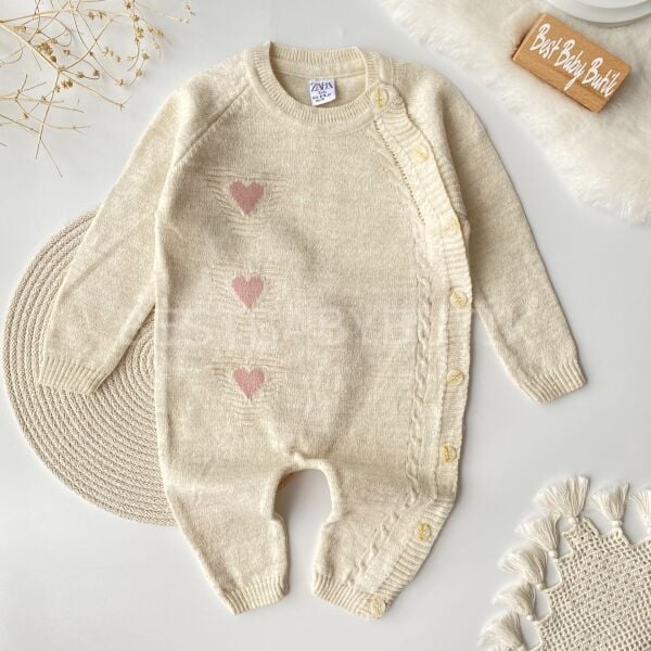 Kalpli Yandan Düğmeli Triko Tulum