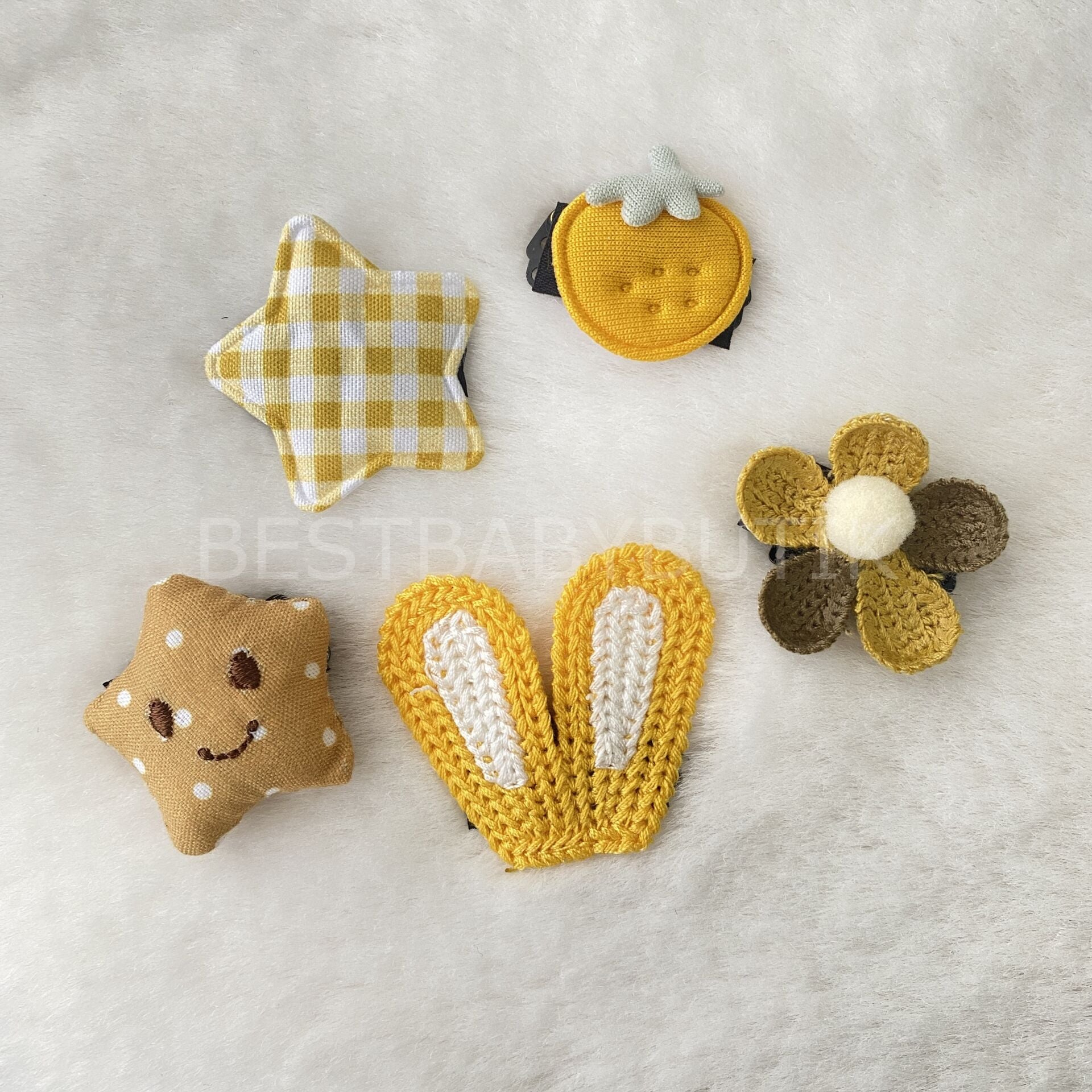 Saçsız Bebek Tokası- 5 Adet