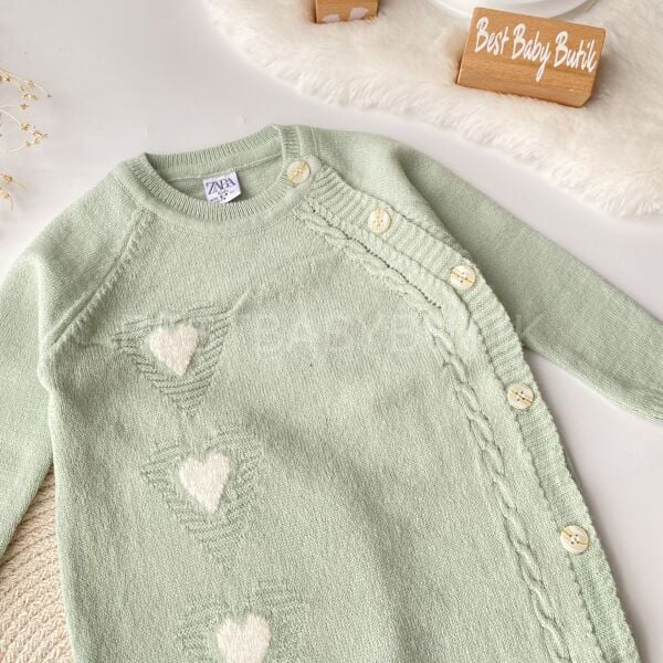 Kalpli Yandan Düğmeli Triko Tulum