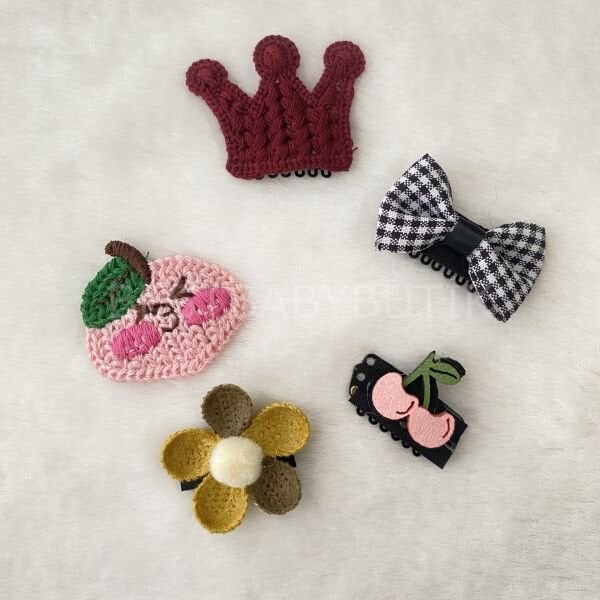 Saçsız Bebek Tokası- 5 Adet