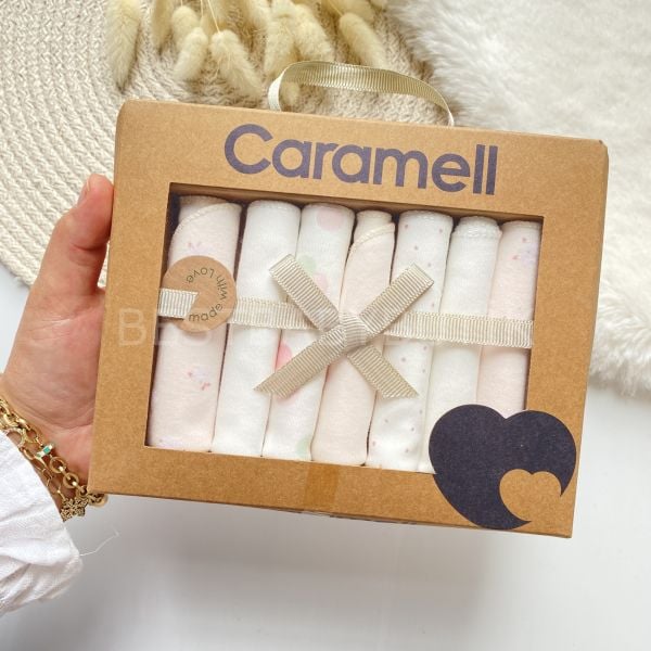 CARAMEL ORGANİK KUTULU 7’Lİ AĞIZ MENDİLİ