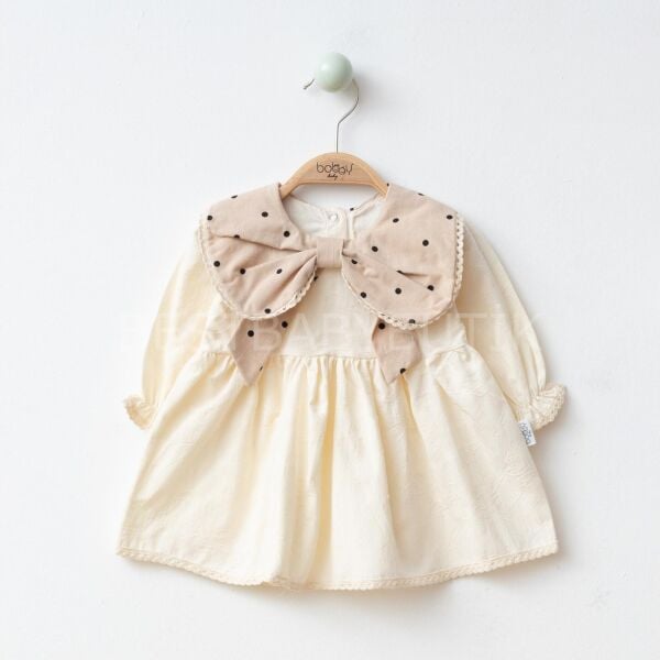 Fiyonk Yaka Detaylı Elbise