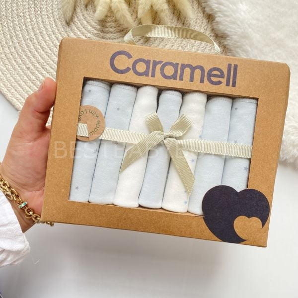CARAMEL ORGANİK KUTULU 7’Lİ AĞIZ MENDİLİ