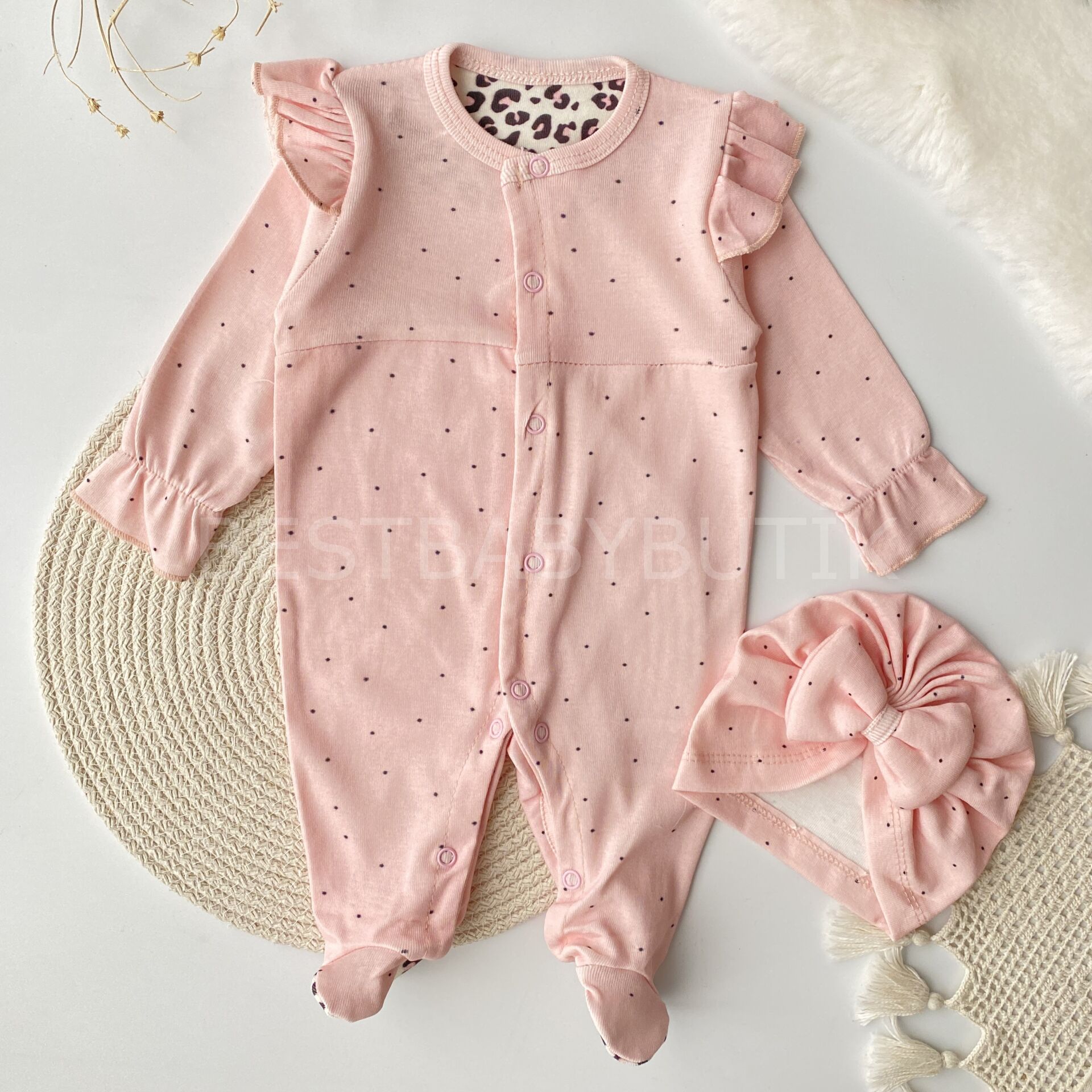 Fiyonk Bereli Pamuklu  Tulum