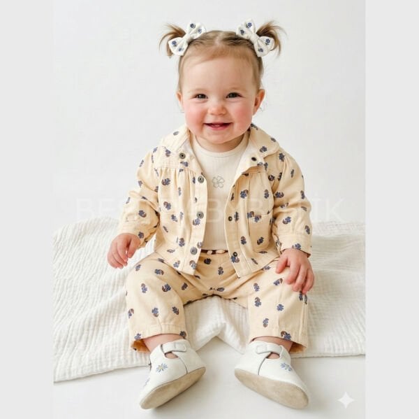 Premium Leylak Çiçekli 3’Lü Takım