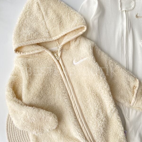 Nıke Nakışlı Peluş Kapşonlu 2’Li Tulum Seti