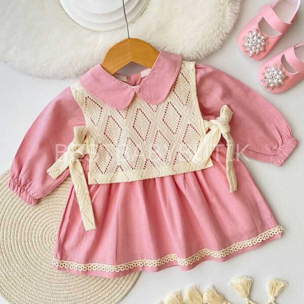 Zümra Bağcıklı Süveterli Elbise