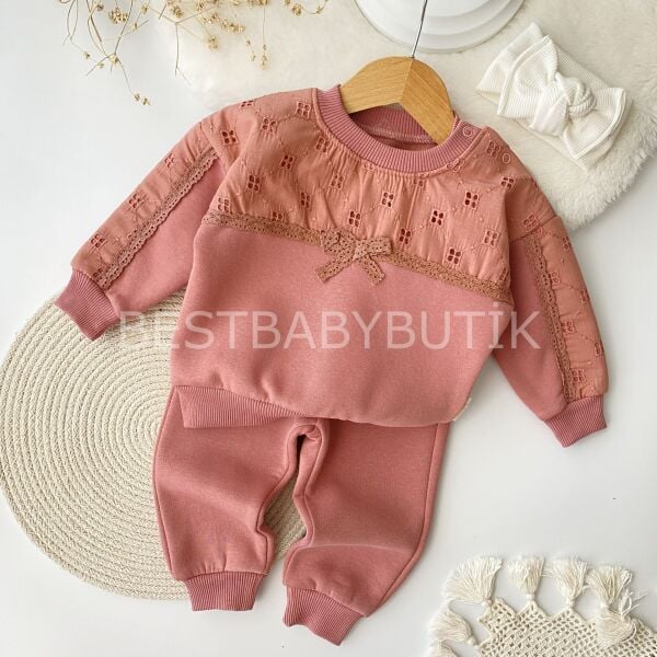 Fisto Ve Kurdaleli Oversize Şardonlu 2’Li Takım