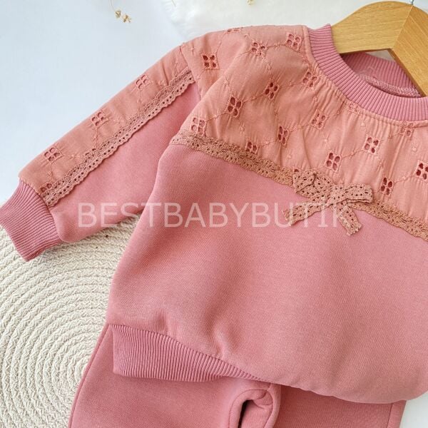 Fisto Ve Kurdaleli Oversize Şardonlu 2’Li Takım 9-12 AY