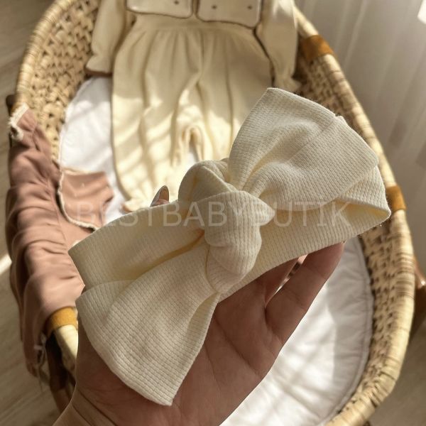 LİYA KALP İŞLEMELİ YAKA DETAYLI TULUM VE KURDELE BANDANASI (SADECE AÇIK RENK 1 TULUM FİYATIDIR. )