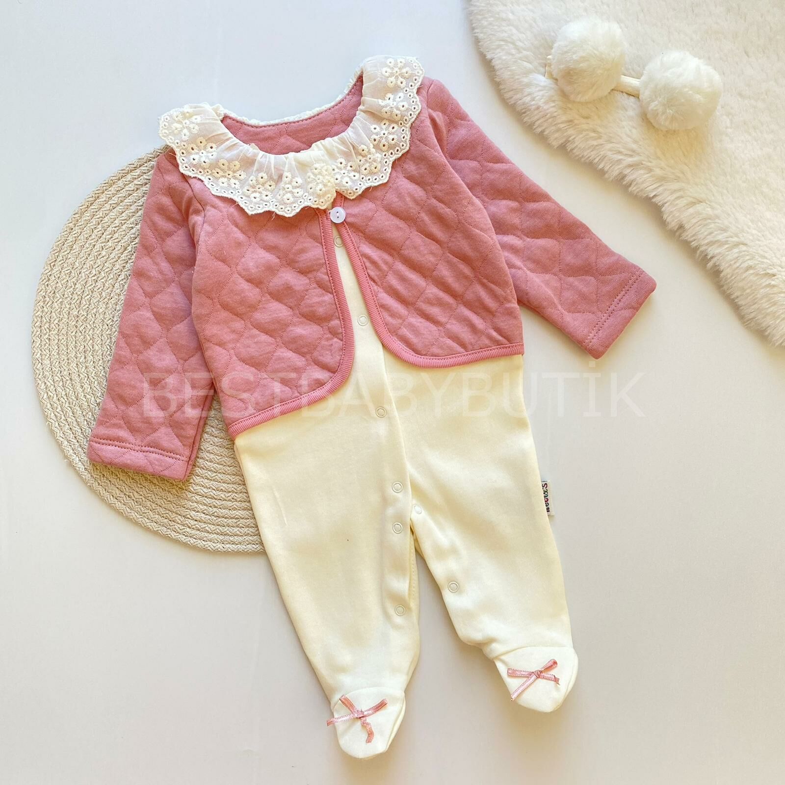 LADY FİSTO YAKALI HIRKA DETAYLI TULUM