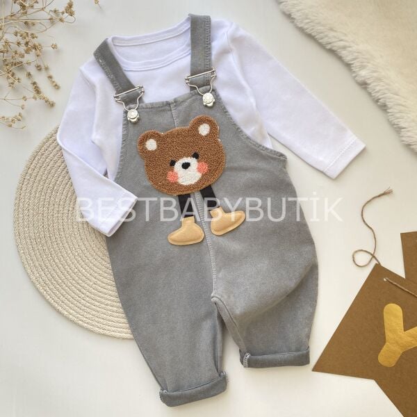 AYICIK PANÇ İŞLEMELİ 2’Lİ KOT SALOPET