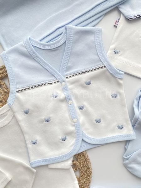 AYICIK NAKIŞLI 10 PARÇA FİTİLLİ HASTANE ÇIKIŞI SETİ