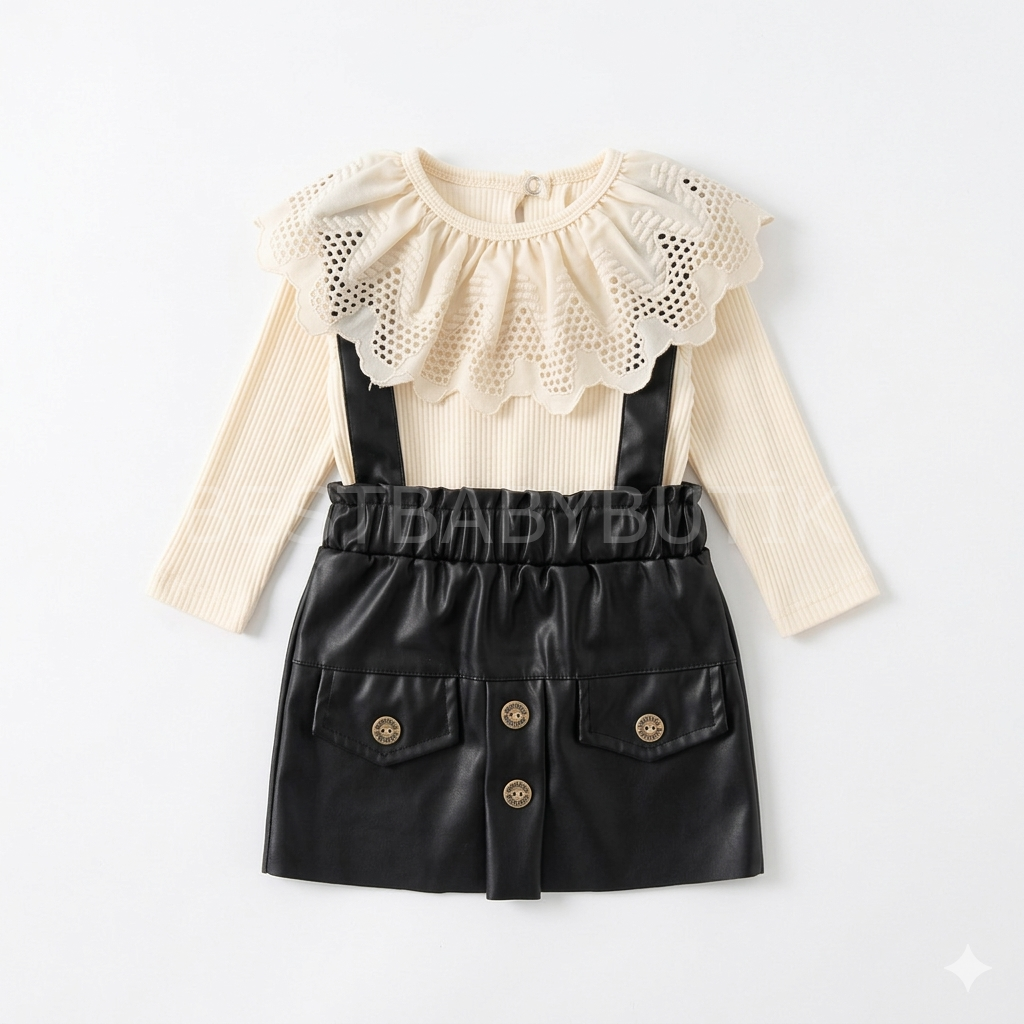 Deri Jileli Fisto Badili Elbise 1 YAŞ