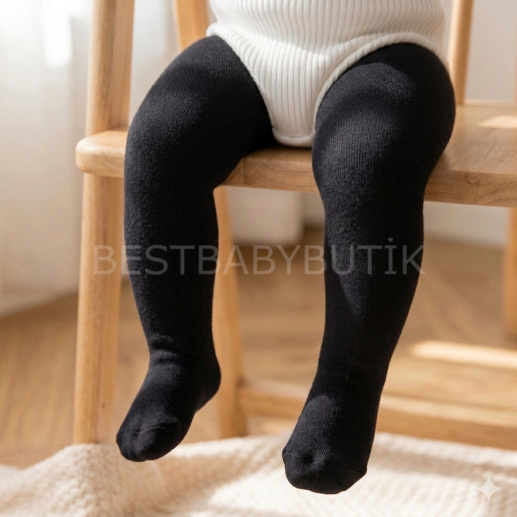 Mevsimlik Siyah Külotluçorap 18-24 AY