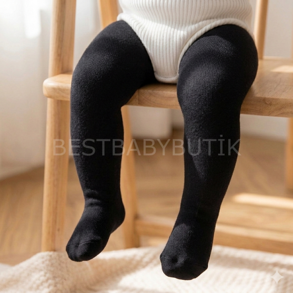 Mevsimlik Siyah Külotluçorap