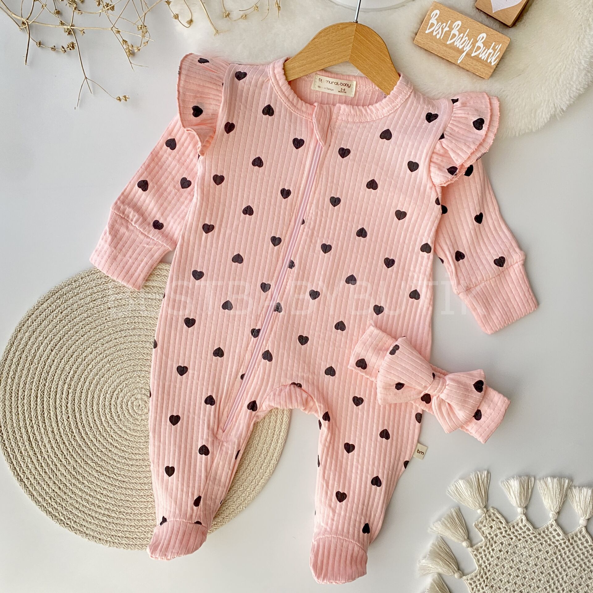 Lovely Kalpli Önden Fermuarlı Bandanalı Tulum