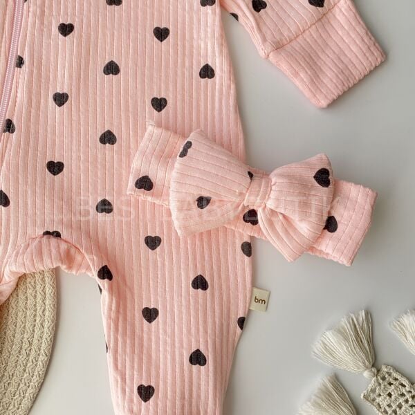 Lovely Kalpli Önden Fermuarlı Bandanalı Tulum