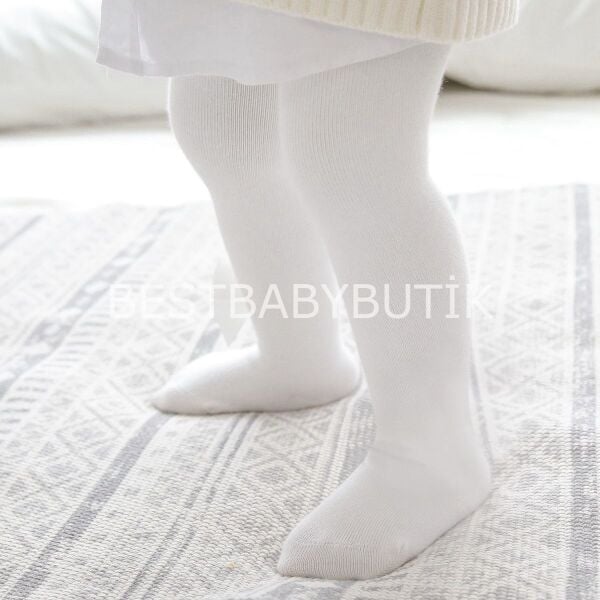 Mevsimlik Beyaz Külotluçorap 18-24 AY