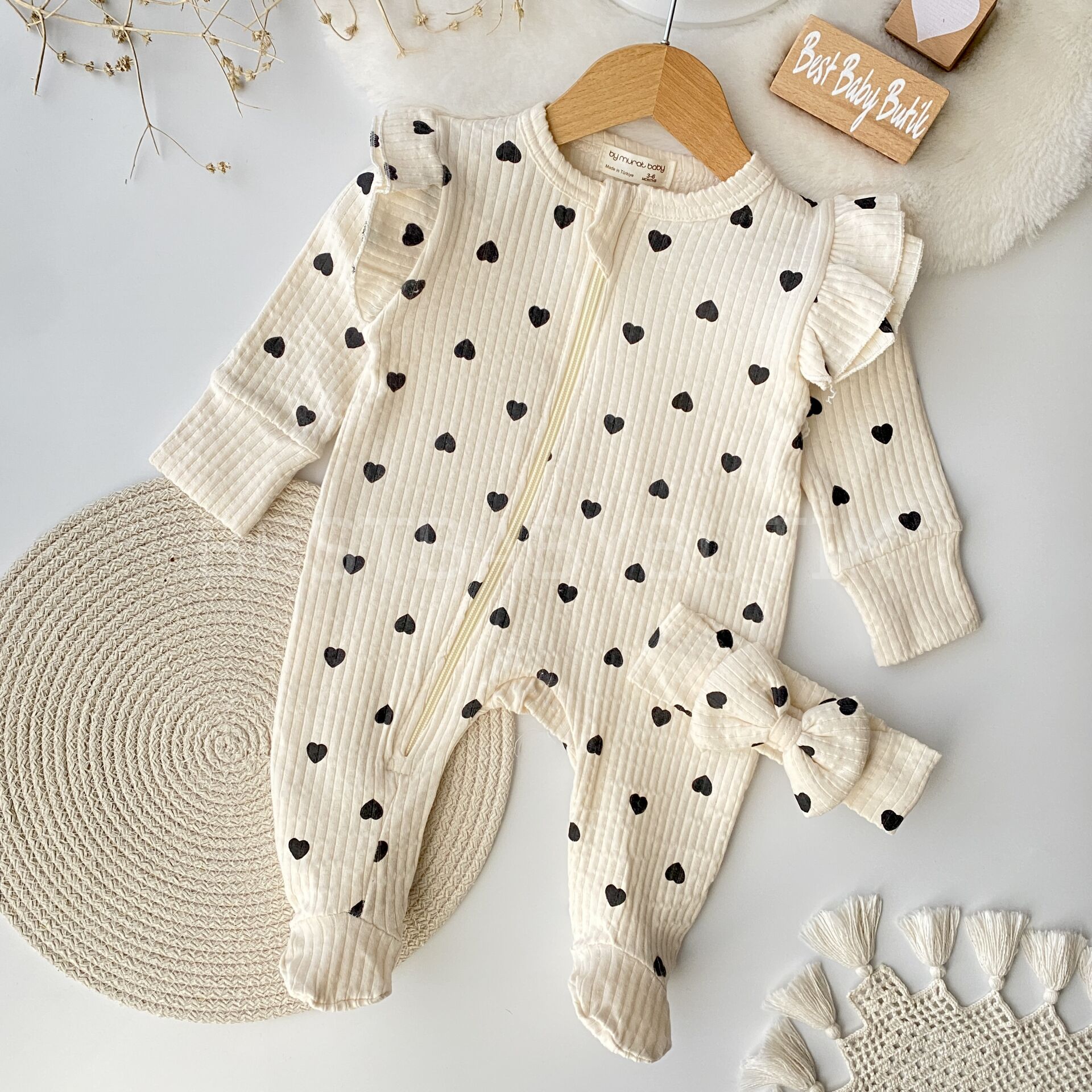 Lovely Kalpli Önden Fermuarlı Bandanalı Tulum