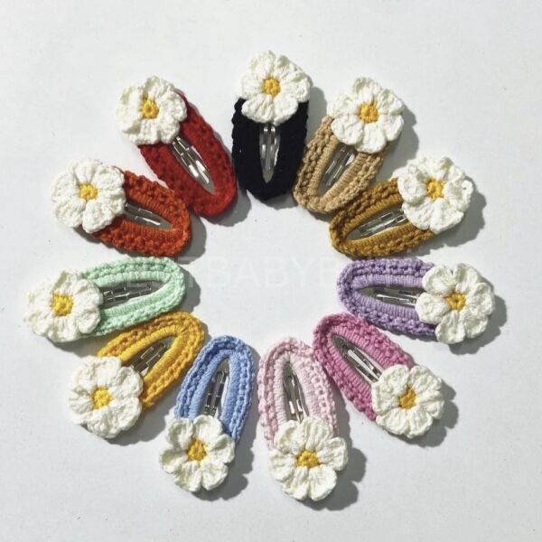 HANDMADE PAPATYA ÖRGÜ TOKA (ADET FİYATI)