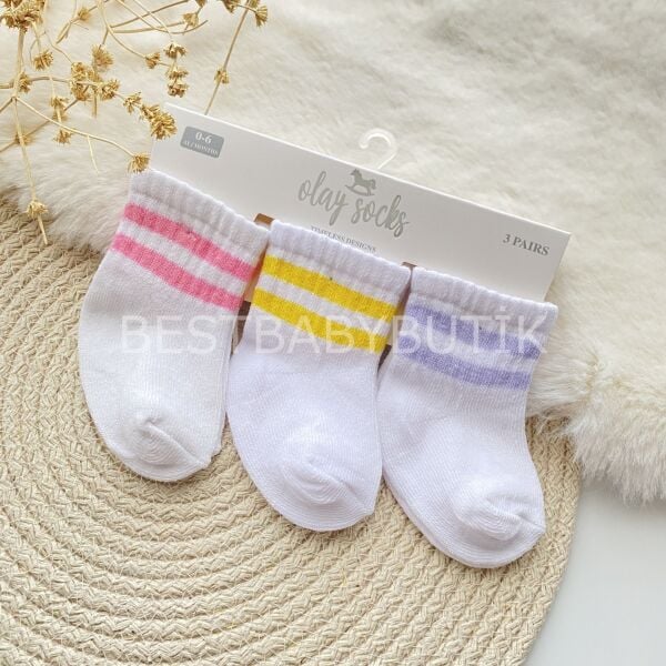 ÇİZGİLİ SPOR ÇORAP 0-6 AY