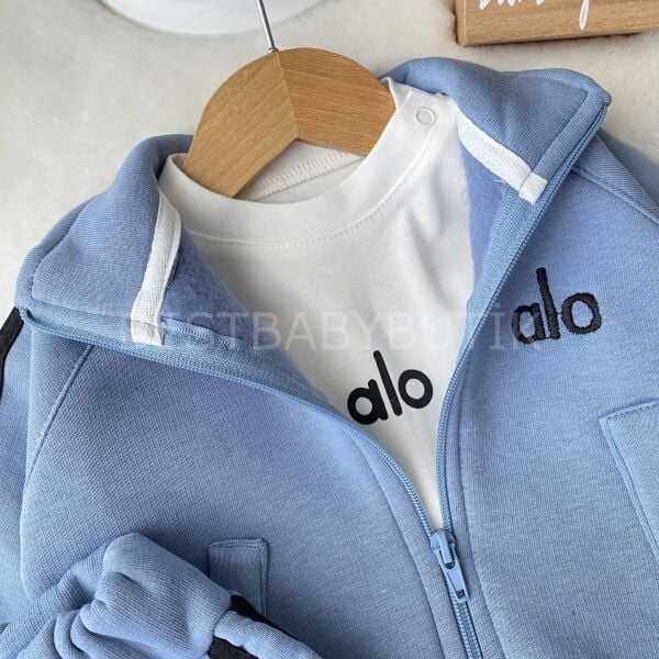 ALO Baskılı Spor Tarz Şardonlu 3’Lü Eşofman Takımı