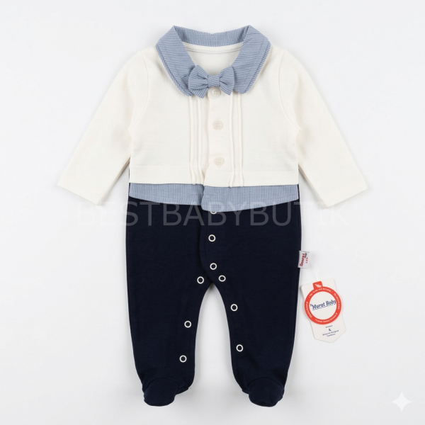 Papyonlu Polo Yaka Pamuklu Tulum