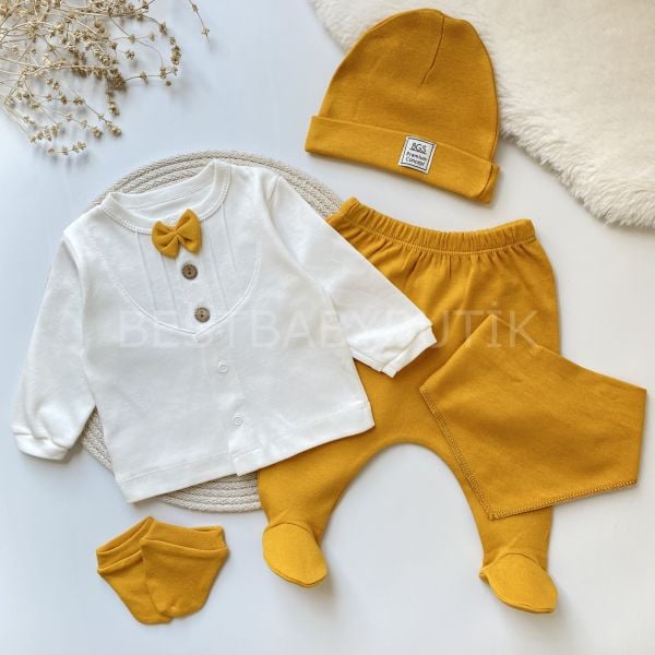 NATUREL SOFT PAPYONLU  5 PARÇA HASTANE ÇIKIŞI SETİ