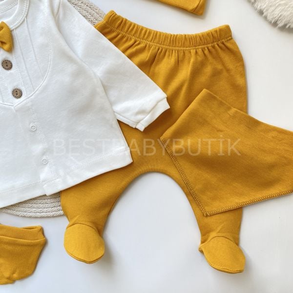NATUREL SOFT PAPYONLU  5 PARÇA HASTANE ÇIKIŞI SETİ