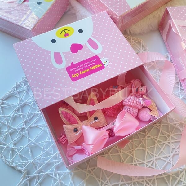 PEMBE KUTULU ÇANTALI 18 ADET TOKA SETİ