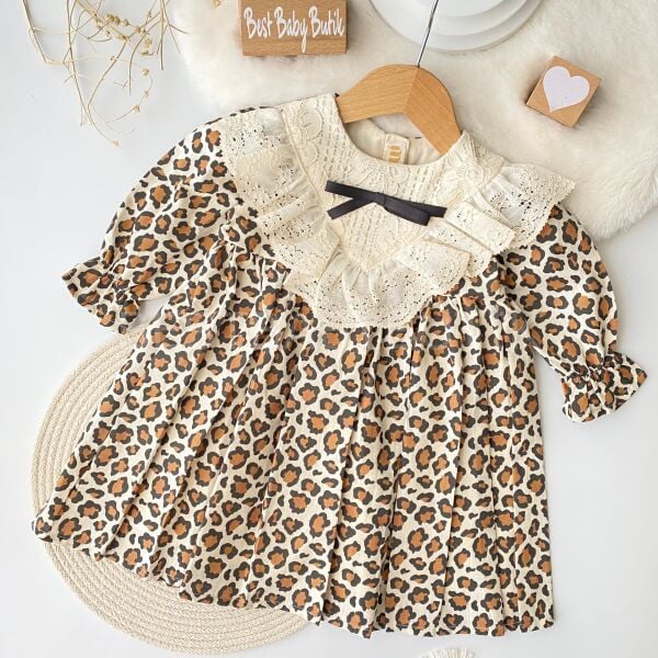 Leopar Desenli Elbise (1-5 YAŞ)