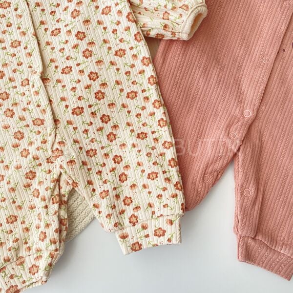 Bebek Yakalı Çiçekli 3’Lü Tulum Seti