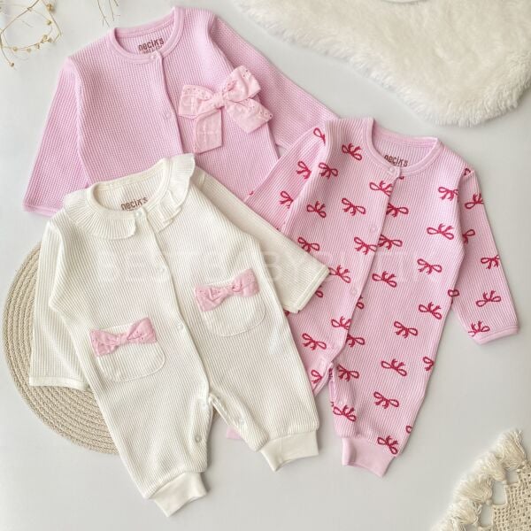 Pembe Fiyonklu 3’Lü Tulum SETİ