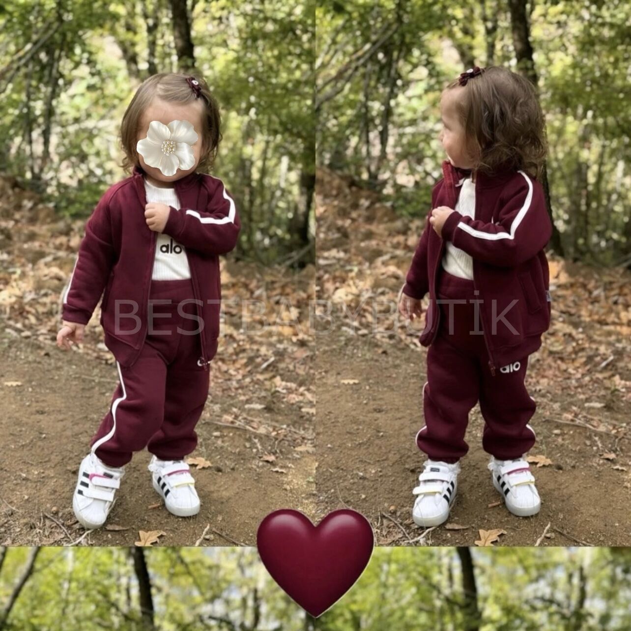 ALO Baskılı Spor Tarz Şardonlu 3’Lü Eşofman Takımı