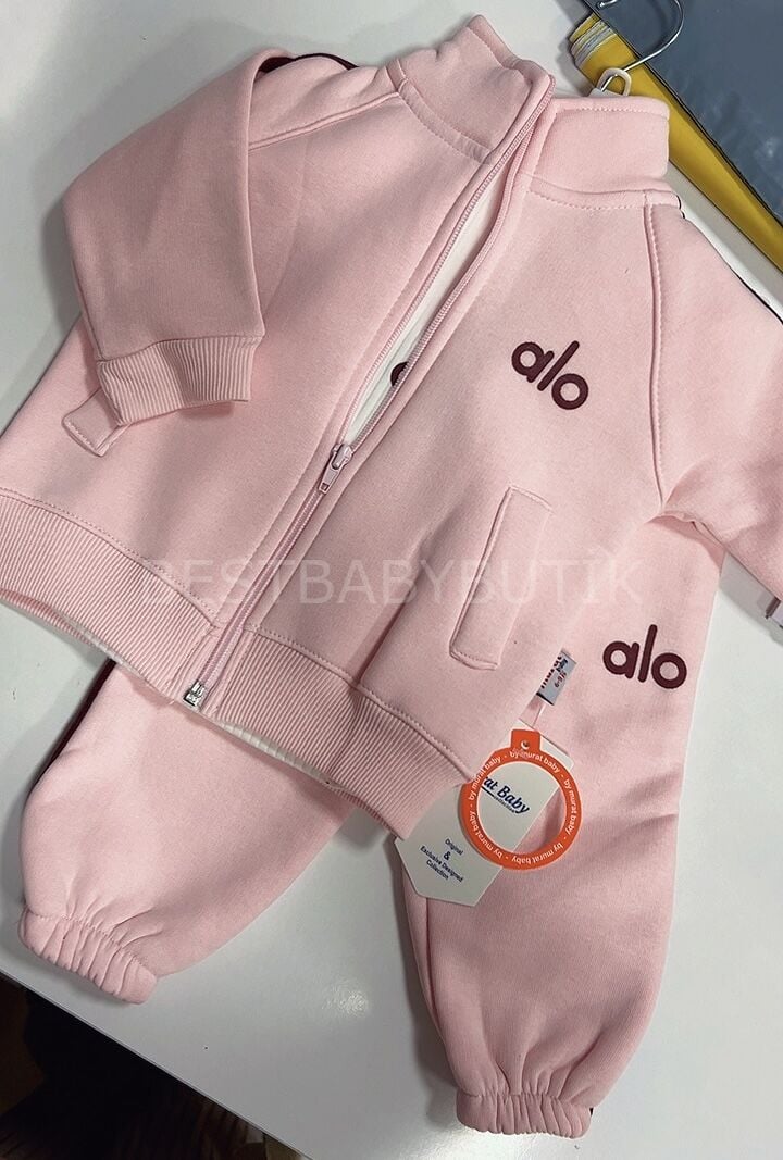 ALO Baskılı Spor Tarz Şardonlu 3’Lü Eşofman Takımı