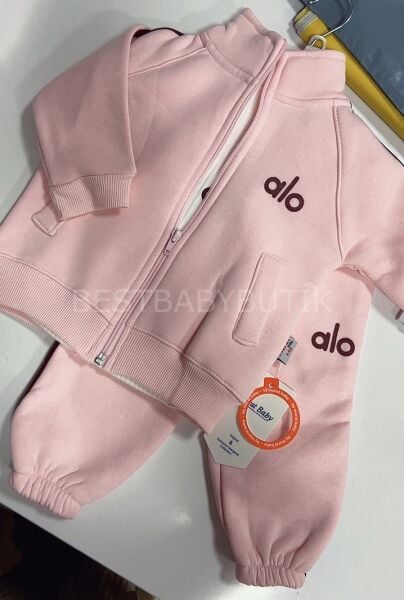 ALO Baskılı Spor Tarz Şardonlu 3’Lü Eşofman Takımı