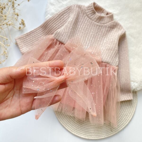 HELİN TOKALI PIRILTILI TÜTÜ ELBİSE 6-9 AY