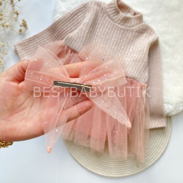 HELİN TOKALI PIRILTILI TÜTÜ ELBİSE 6-9 AY