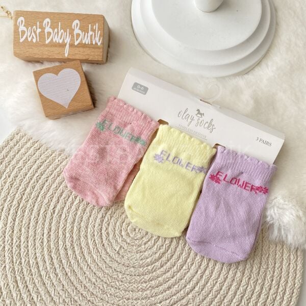 Çiçekli 3’Lü Çorap