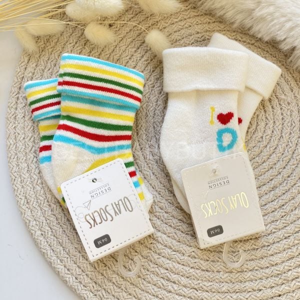 ÇİZGİLİ UNISEX 2’Lİ HAVLU ÇORAP