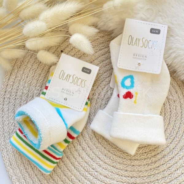 ÇİZGİLİ UNISEX 2’Lİ HAVLU ÇORAP
