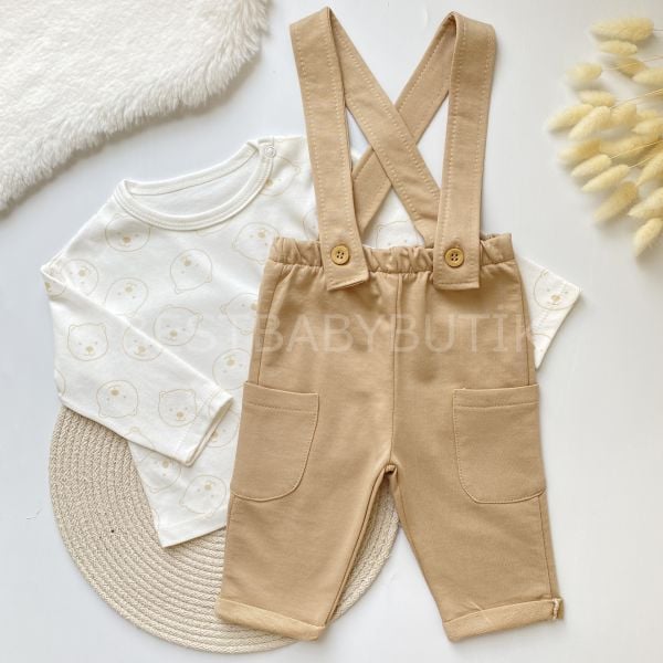 LEON AYICIK BASKILI SALOPET SETİ