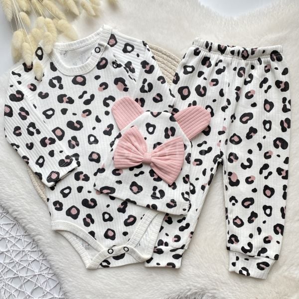 LEOPAR DESENLİ KAŞKORSE 3’LÜ TAKIM