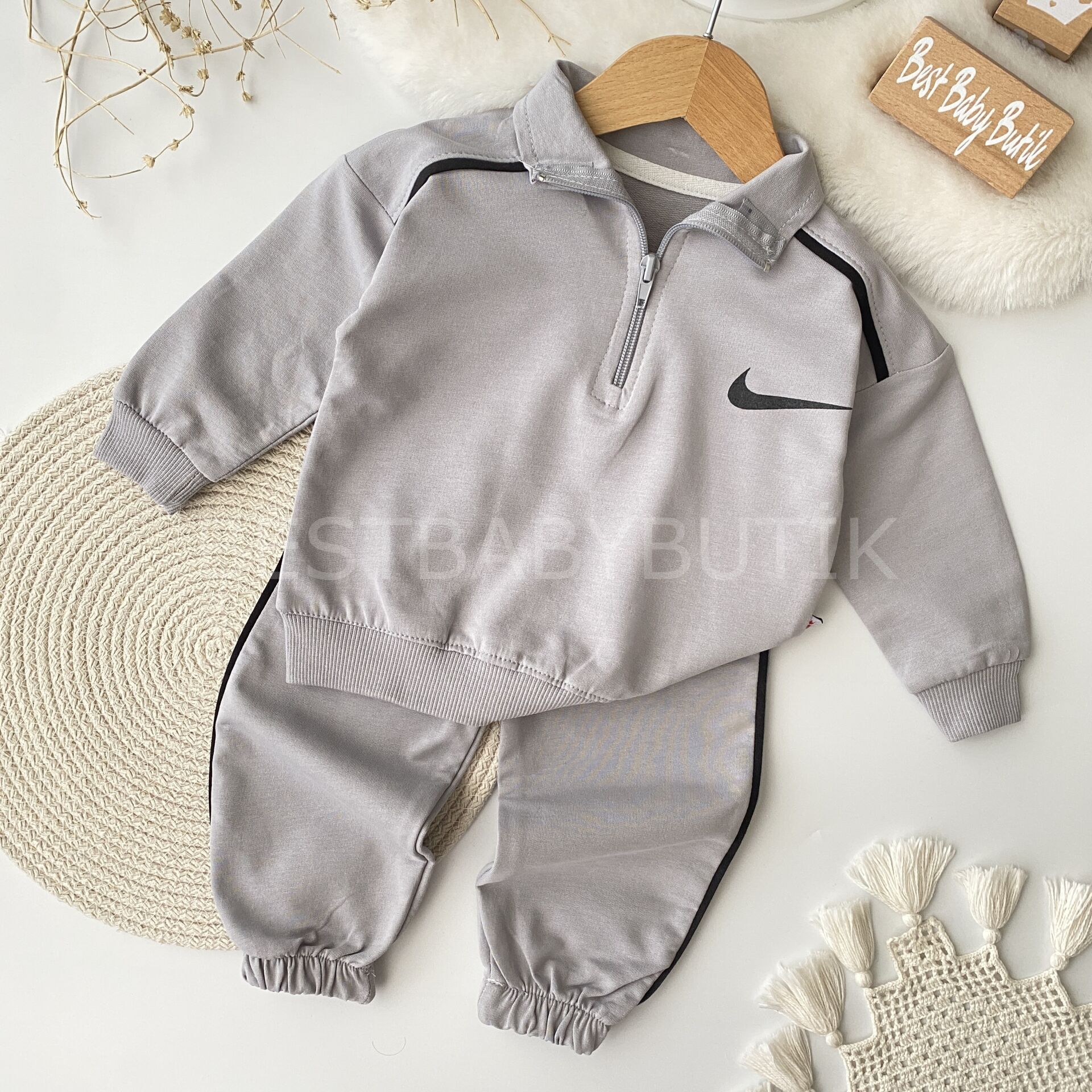 Nıke Baskılı Fermuarlı Takım 6-9 AY