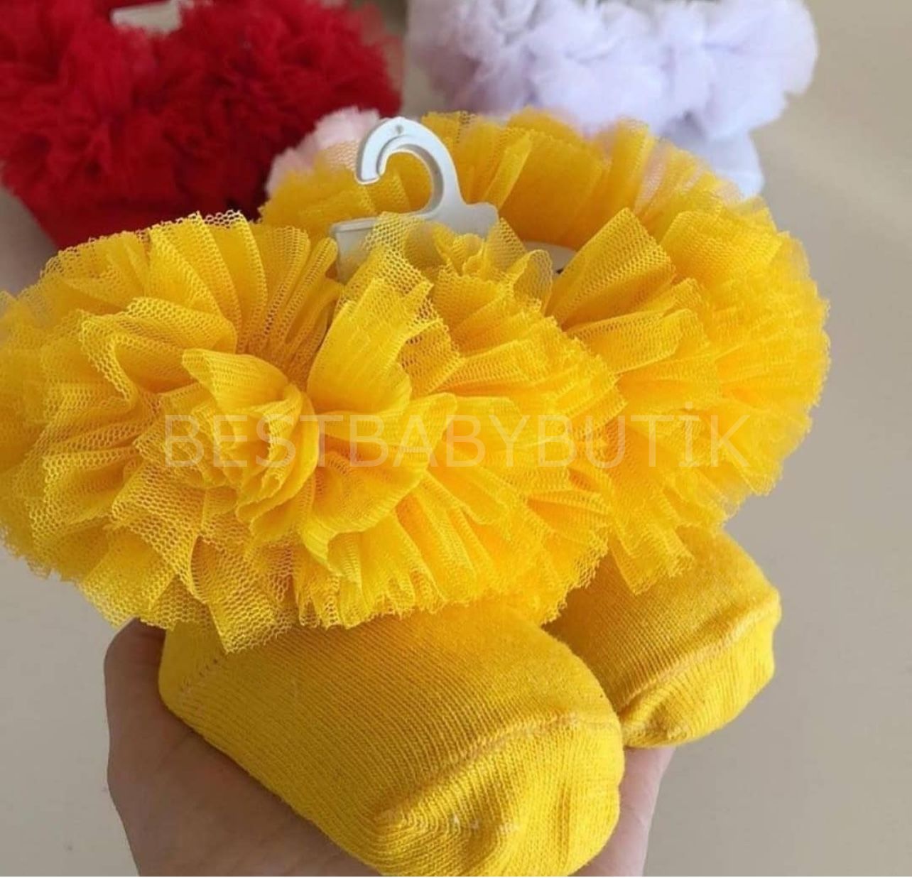 SARI TÜTÜ ÇORAP 0-6AY