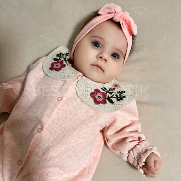 HELİNA ÇİÇEK NAKIŞLI YAKA DETAYLI TULUM