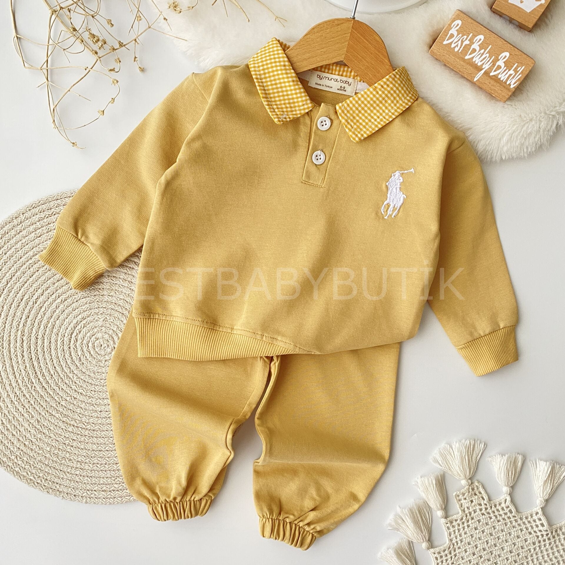 USPA Nakışlı Polo Yaka 2’li Takım 12-18 AY