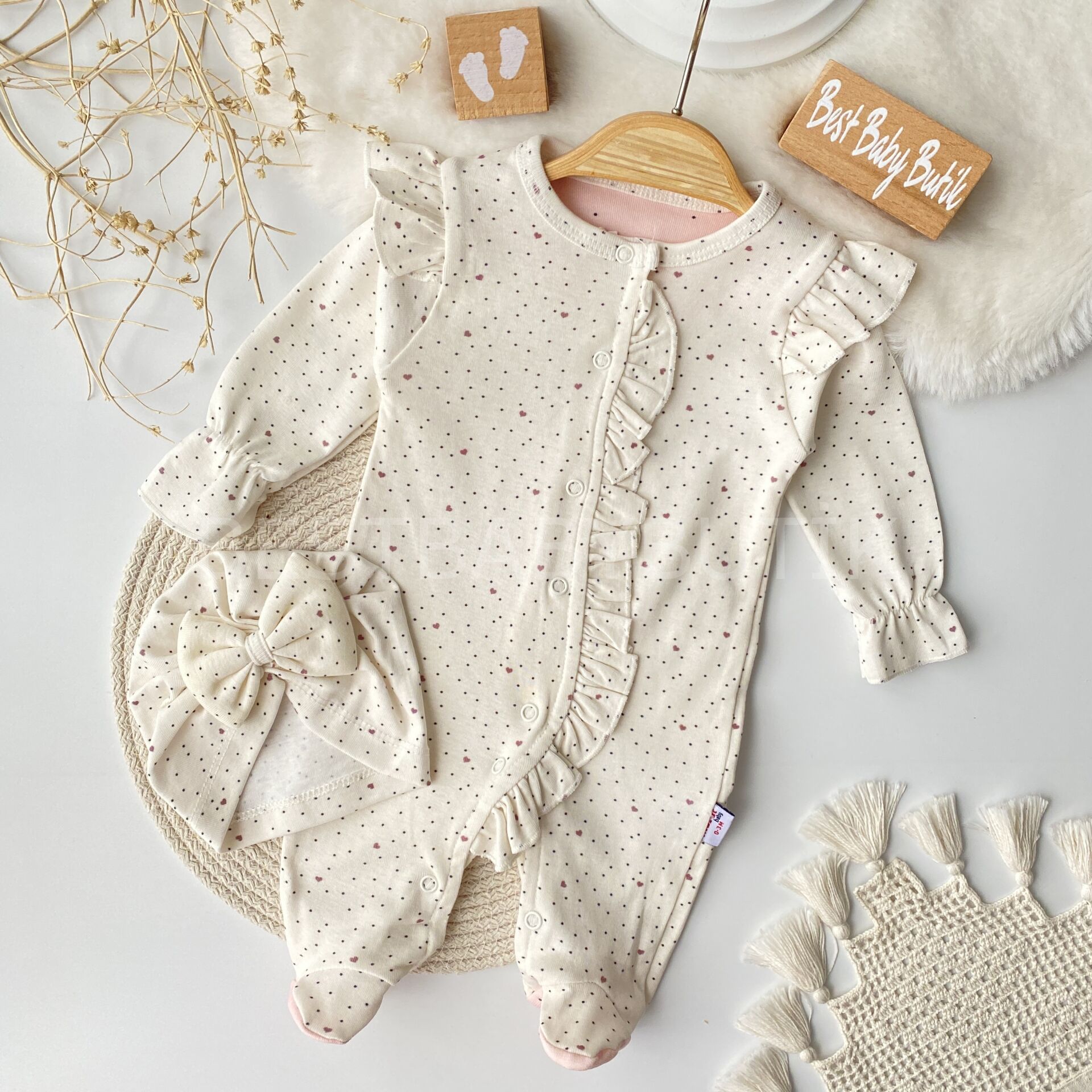 Mini Kalpli Desenli Tulum Ve Beresi